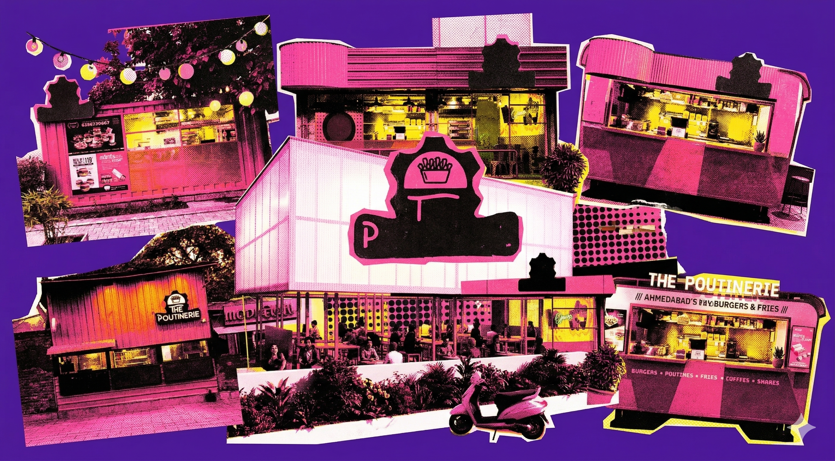 The Poutinerie outlets collage